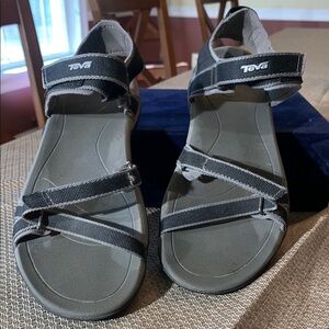 Teva Black and Gray Sandals- no box. Gently used